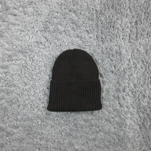 Atlantis Hat Beanie Cuffed Knit Black Polylana Recycled Polyester One Size NWT